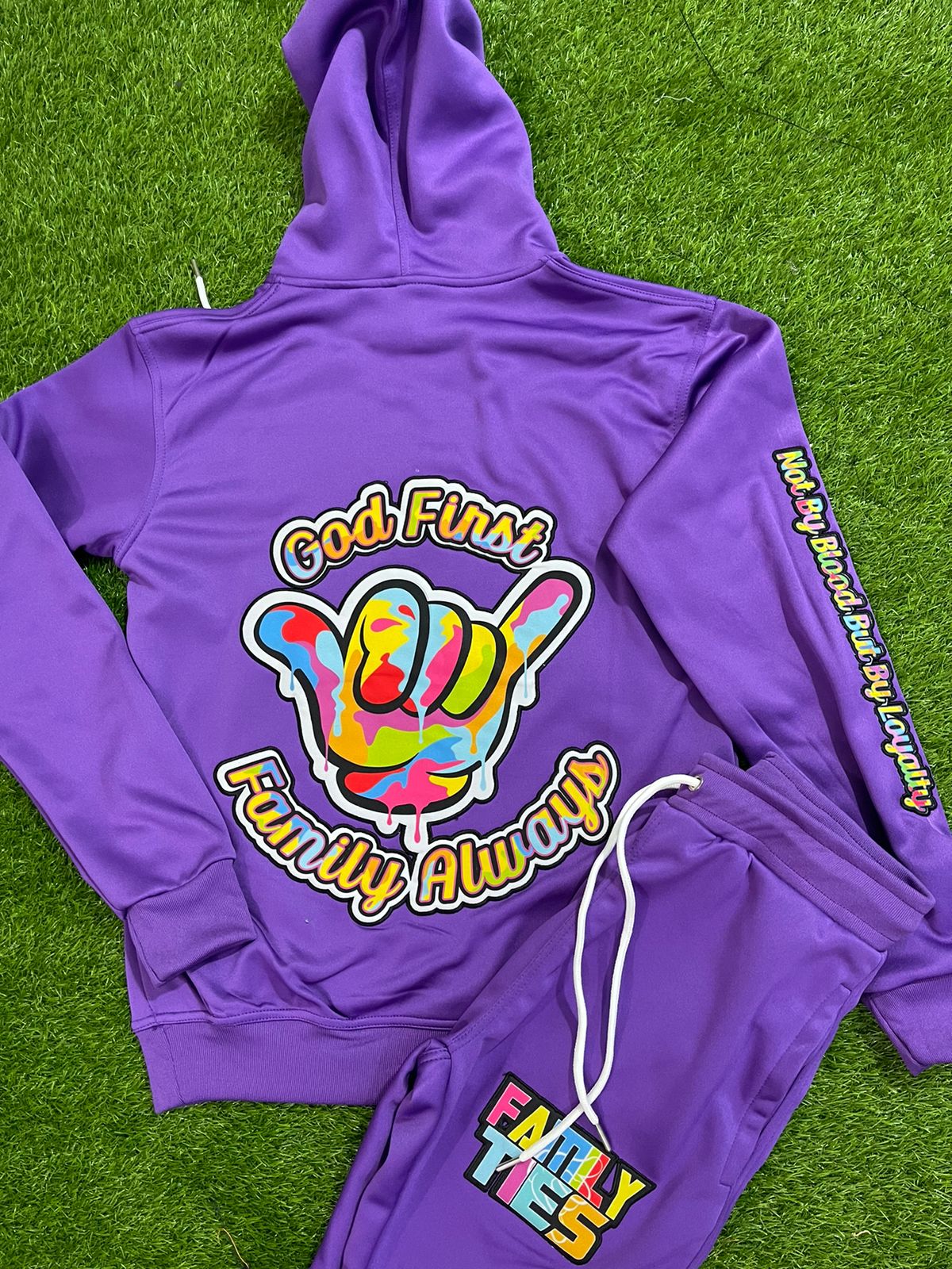 Purple God First Family Ties Track Suit